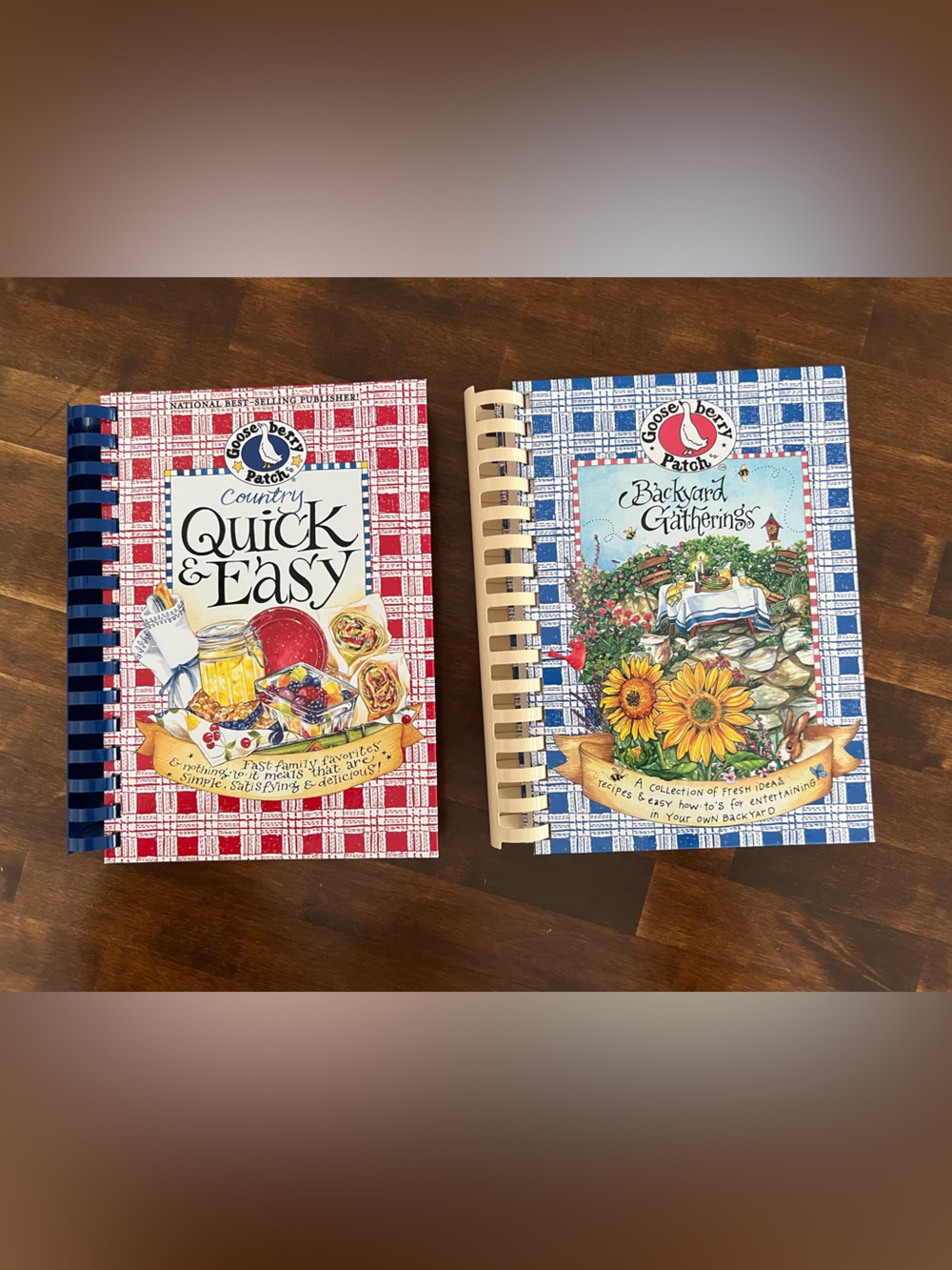 Gooseberry Patch Cookbooks, Set of 2